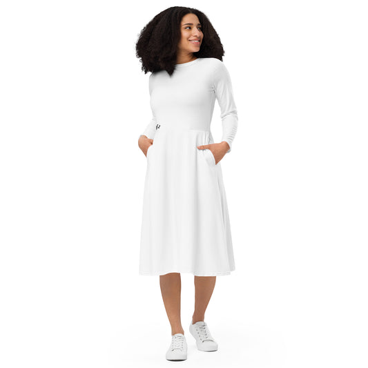 DFZ Basics Plain Midi Dress