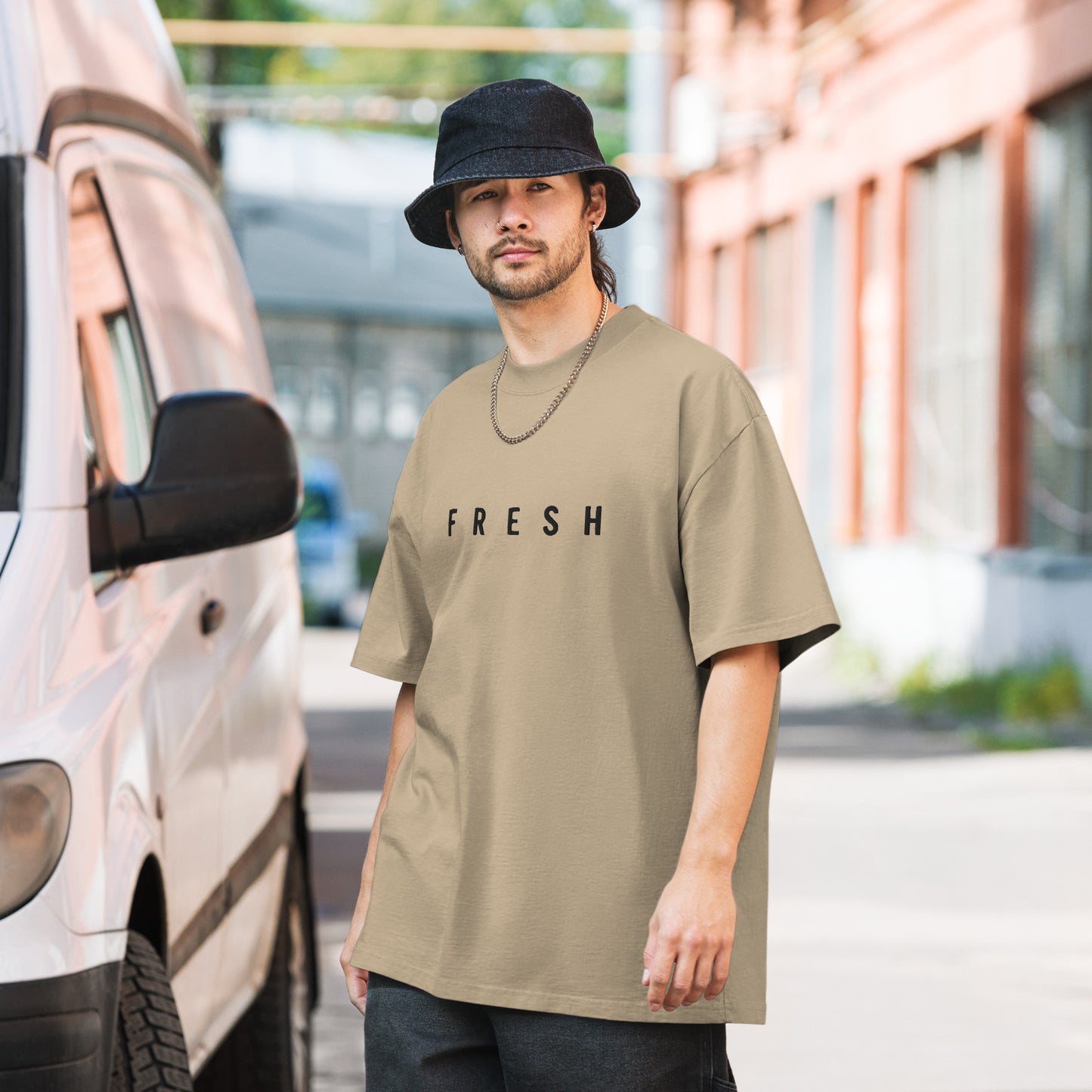 DFZ Basics Oversized Faded Tee FRESH M