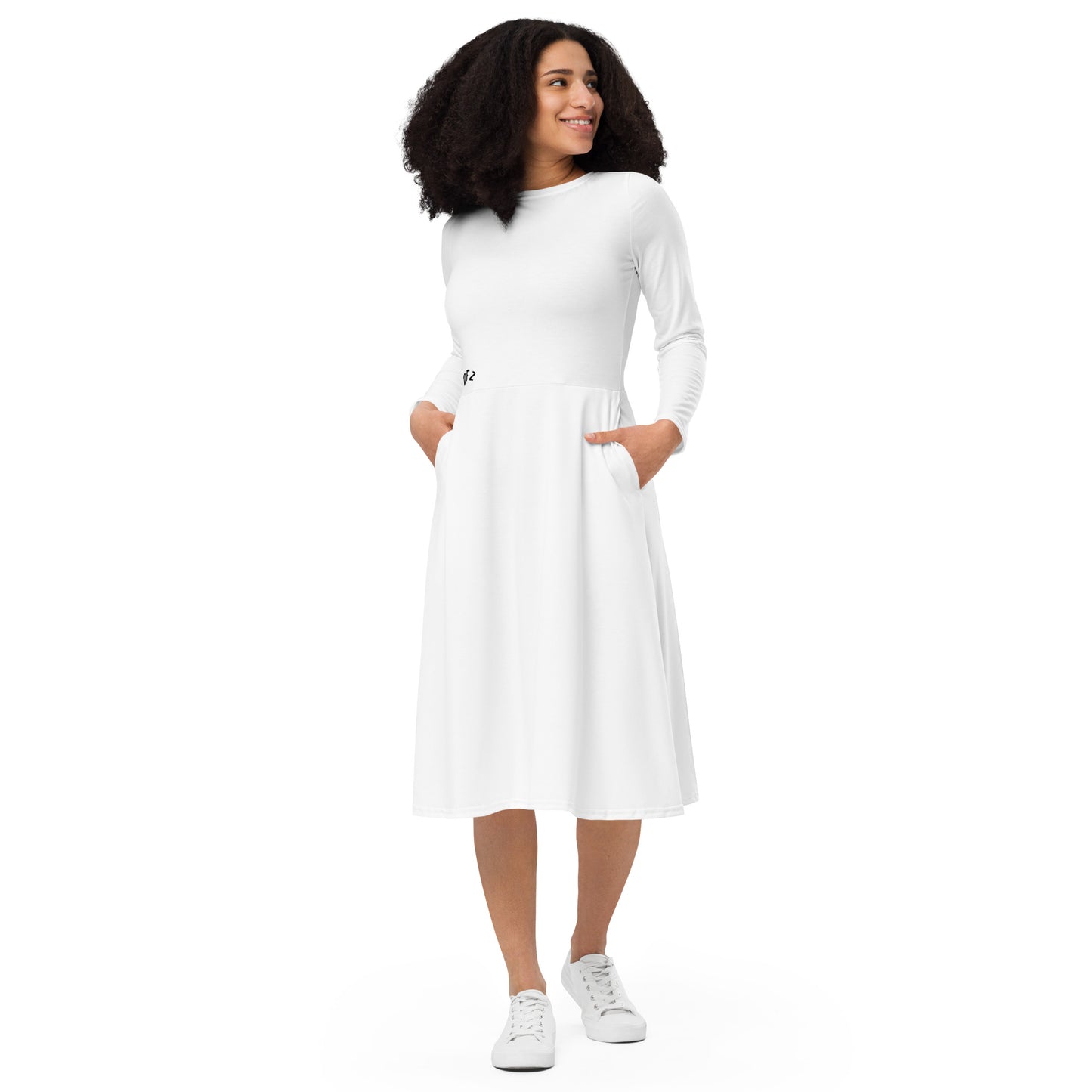 DFZ Basics Plain Midi Dress